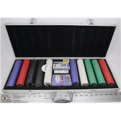 LARGE POKER SET IN CASE