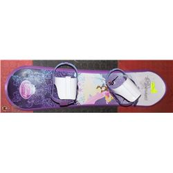 DISNEY PRINCESS SNOWBOARD & BINDINGS