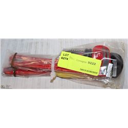 PAIR OF 8" PIPE WRENCH'S