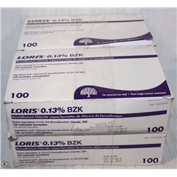 4 BOXES OF 100 ANTI-SEPTIC TOWLETTES