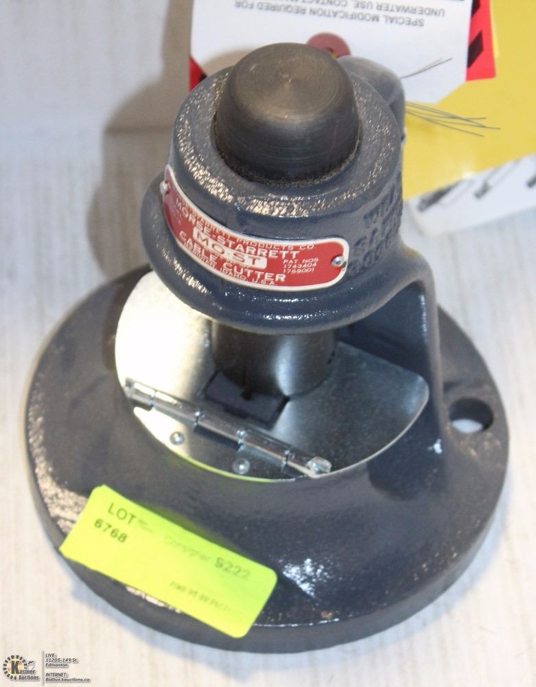 MORSE-STARRETT HAMMER-TYPE WIRE-ROPE CUTTER