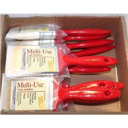 10 MULTI-USE PAINTBRUSHES 75MM