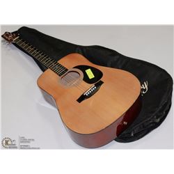 ACOUSTIC GUITAR BLOND MONTANA W/ SOFT CASE