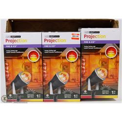 SET OF 3 NEW GEMMY LED LIGHTS SHOW  PROJECTOR