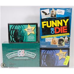 SET OF 4 BOARD GAMES SEALED GENDER