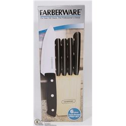 6PC KNIFE SET IN BLOCK