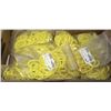 Image 1 : LOT OF YELLOW PLASTIC CHAIN APPROX 1" X 1/2"