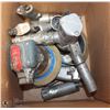 Image 1 : A BOX W/ 6 AIR TOOLS – 2 SANDERS, DRILL, IMPACT,