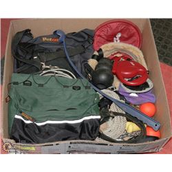 XL BOX FULL OF MED. TO LARGE DOG