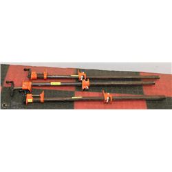 THREE PONY 3 FOOT HEAVY DUTY PIPE CLAMPS