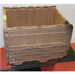 SET OF 4 BUTTERFLY HINGED STORAGE