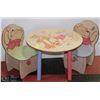 Image 1 : WINNIE THE POOH TABLE WITH 2 CHAIRS (HAS