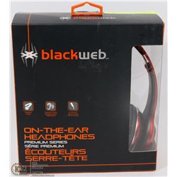 BLACKWEB ON THE EAR HEADPHONES