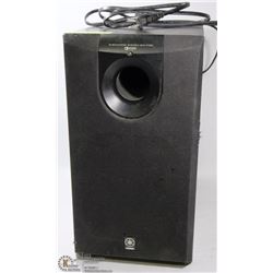 YAMAHA SUBWOOFER SYSTEM. TESTED TO POWER ON ONLY