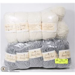 2 BAGS OF SHETLAND STYLE CHUNKY YARN