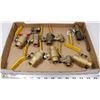Image 1 : LOT OF BRASS VALVES, 3/4", 1/2" & 1/4"