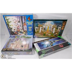 NEW SET OF 4 PUZZLES PARANORMAL EIFFEL