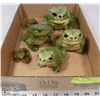 Image 1 : COLLECTION OF 6 CERAMIC FROGS