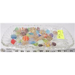 STAR OF DAVID DISH FILLED WITH GLASS CANDIES