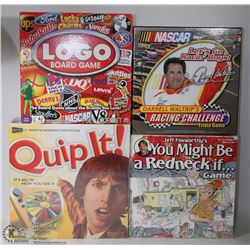 SET OF 4 SEALED BOARD GAMES YOU MIGHT