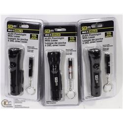 CASE OF 6PCS-6 LED WITH LASER AND 1 LED WITH