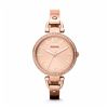 Image 1 : NEW FOSSIL GEORGIA ROSE-TONE STAINLESS STEEL WATCH