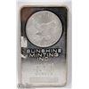 Image 1 : 99.9 SUNSHINE MINTING SILVER 10 TROY OUNCE BAR