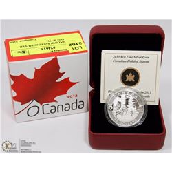 2013 CANADIAN $10 FINE SILVER (99.99) COIN WITH