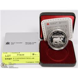 1985 PROOF CANADIAN DOLLAR COIN WITH COA