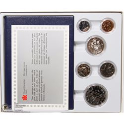 1987 CANADIAN 6 COIN SPECIMEN SET WITH COA