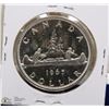Image 1 : 63) 1965 CANADIAN SILVER DOLLAR UNCIRCULATED.