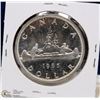 Image 1 : 74) 1965 CANADIAN SILVER DOLLAR UNCIRCULATED.