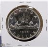 Image 1 : 62) 1965 CANADIAN SILVER DOLLAR UNCIRCULATED.
