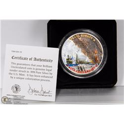 116) US PEARL HARBOR COMMEMORATIVE SILVER COIN.
