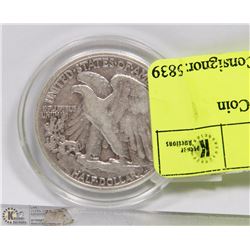 23) 1943 US WALKING LIBERTY SILVER HALF DOLLAR