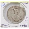 Image 1 : 148) 1946 US WALKING LIBERTY SILVER HALF DOLLAR