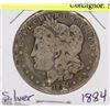 Image 1 : 128) 1884 US MORGAN SILVER DOLLAR CIRCULATED.
