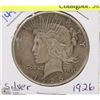 Image 1 : 139) 1926 US PEACE SILVER DOLLAR CIRCULATED.