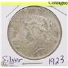 Image 1 : 118) 1923 US PEACE SILVER DOLLAR CIRCULATED.