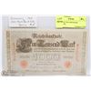 Image 1 : GERMANY 1910 1000 MARK BANKNOTE