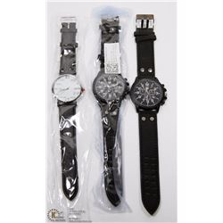LOT OF 3 NEW ASSORTED MENS WATCHES
