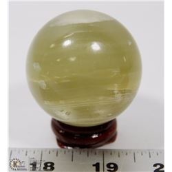 #75 GREEN ONYX POLISH SPHERE BALL