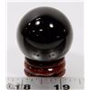 Image 1 : #69-NATURAL BLACK OBSIDIAN SPHERE BALL