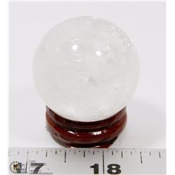 #73- CLEAR QUARTZ CRYSTAL SPHERE BALL