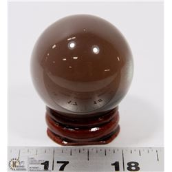 #67-PURPLE CAT'S EYE SPHERE BALL