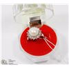 Image 1 : #50-AKOYA PEARL & CZ RING