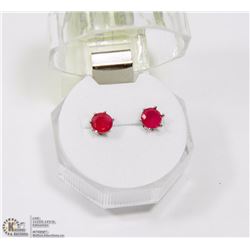 #61- RED RUBY EARRINGS