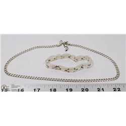 STAMPED 925 BRACELET & NECKLACE