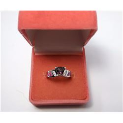 #20 - PINK FIRE OPAL & MYSTIC TOPAZ RING