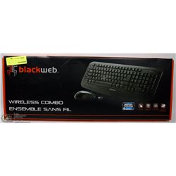 BLACKWEB WIRELESS KEYBOARD AND MOUSE COMBO